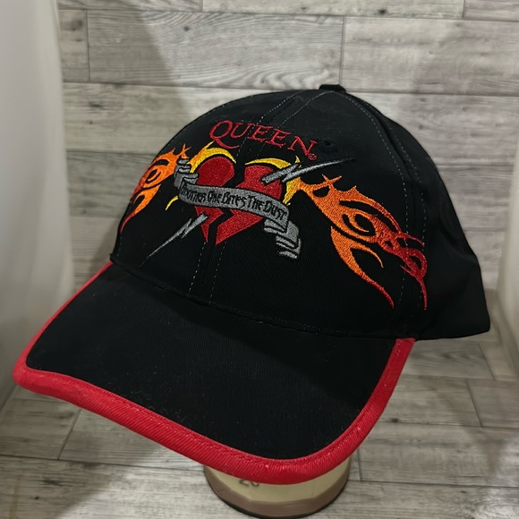 Queen black embroidered rock n roll baseball cap hat - Picture 2 of 9